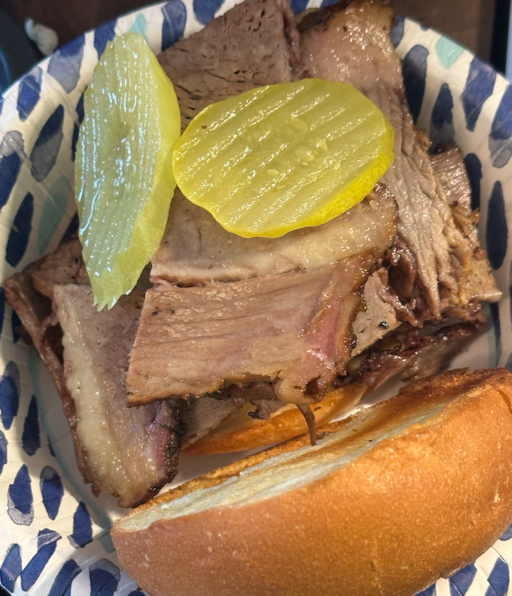 1/2 lb Half Pound Brisket Sandwich